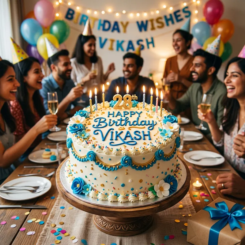 Birthday Cake for Vikash - Celebrate Your Friend Birthday Cake for Vikash - Celebrate Your Friend