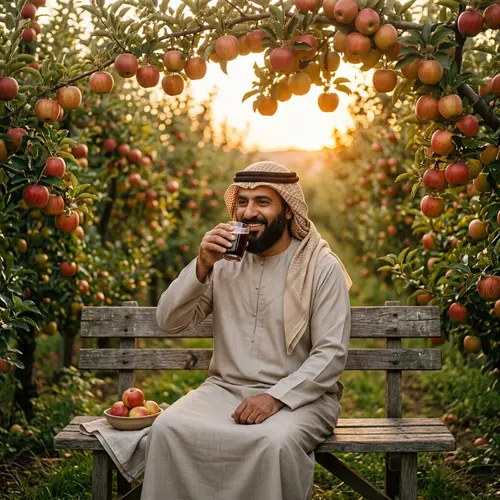 Khamenei in an Apple Orchard: A Symbol of Serenity