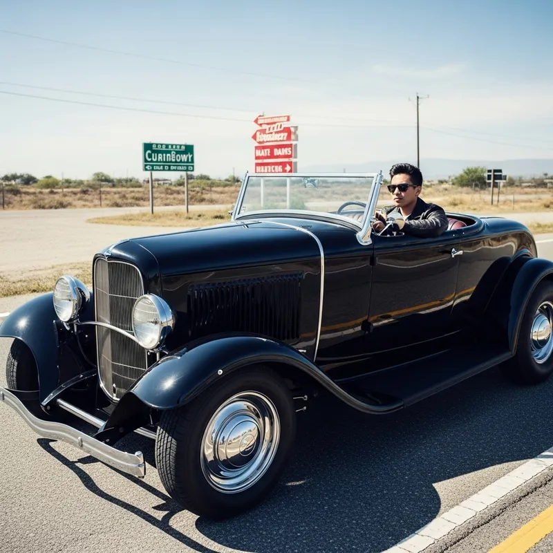 1932 Ford Roadster Driven by Larry Shinoda