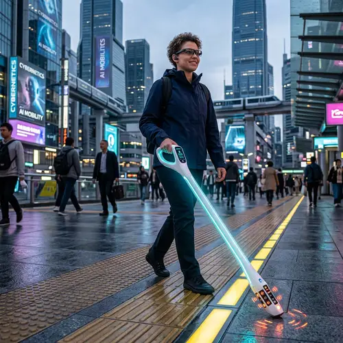 Futuristic AI-Integrated White Cane for Mobility