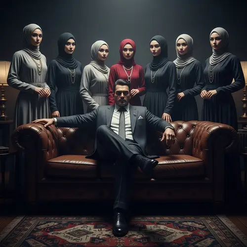 Mafia Boss Portrait: Elegance Meets Film Noir