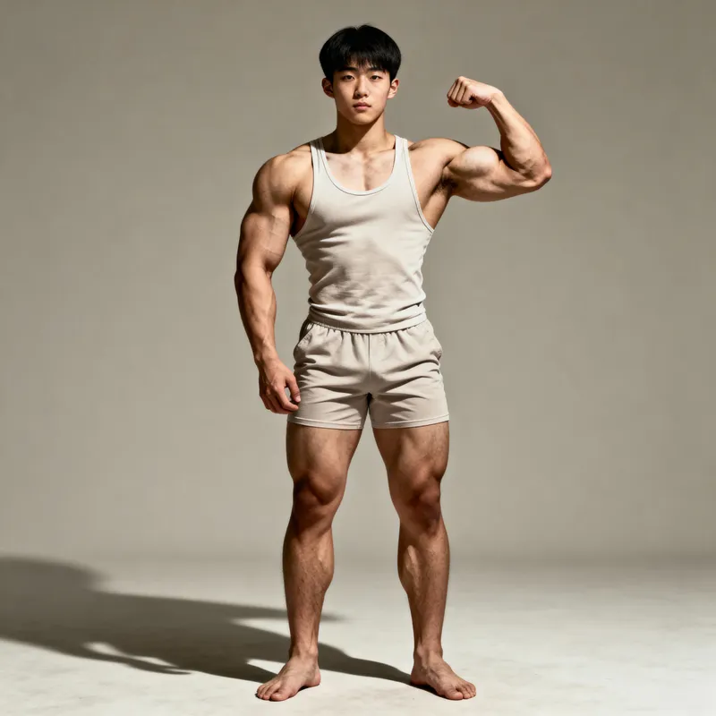 18-Year-Old Asian Fitness Model Portrait