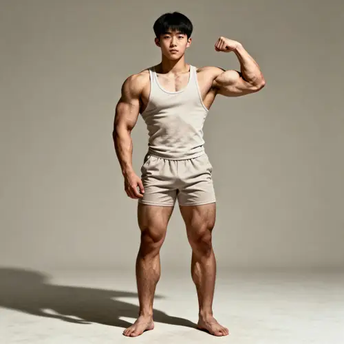 18-Year-Old Asian Fitness Model Portrait