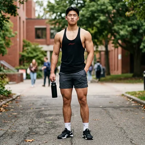 18-Year-Old Asian Fitness Model Portrait