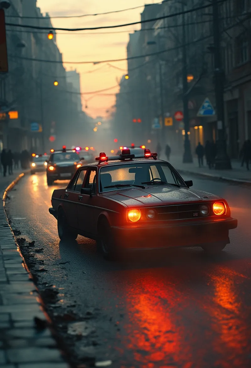 Innocent Driver Escapes Dystopian Police - Steampunk Style