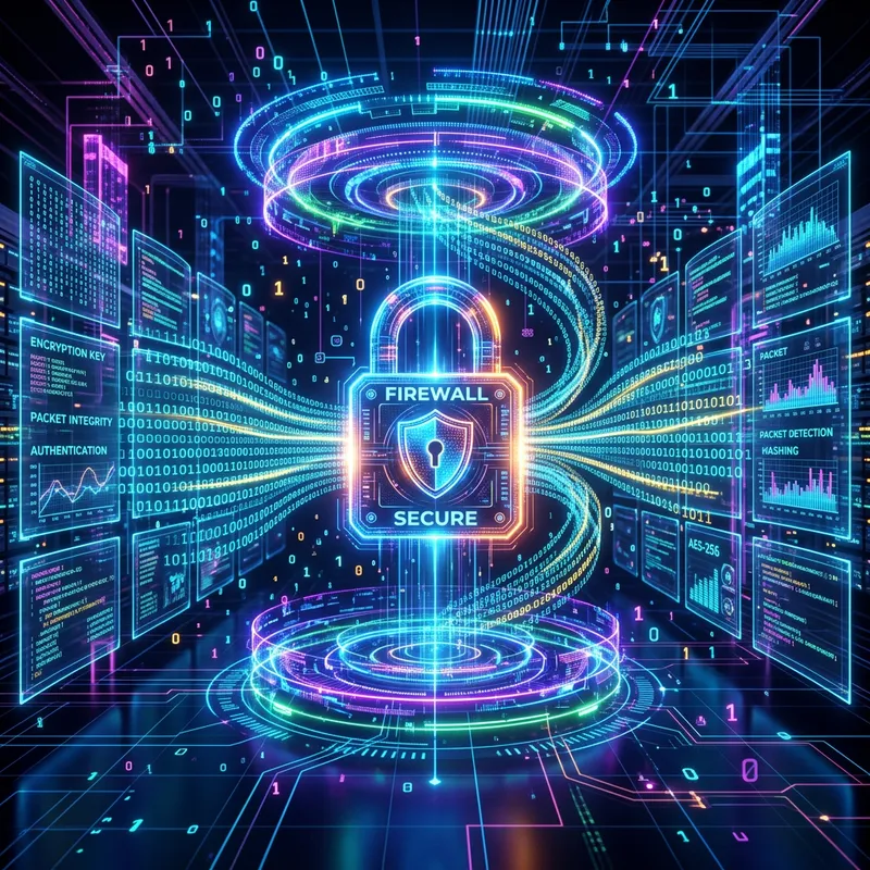 Futuristic Data Security Visualization