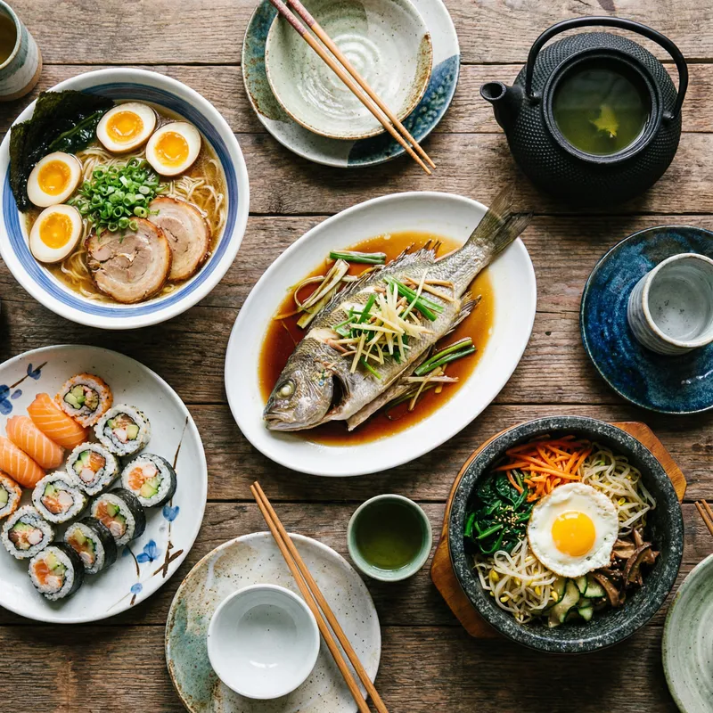 Delicious Asian Cuisine - Vibrant Flavors