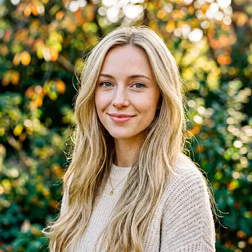 Caucasian Woman with Long Blonde Hair