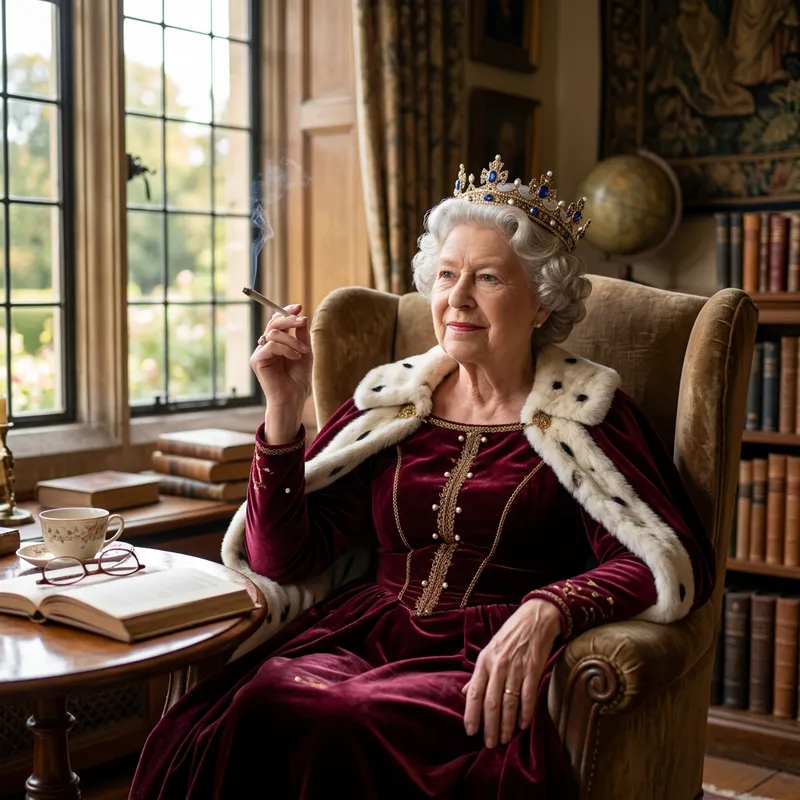 Queen Elisabeth | Regal Relaxation Featuring a Herbal Joint