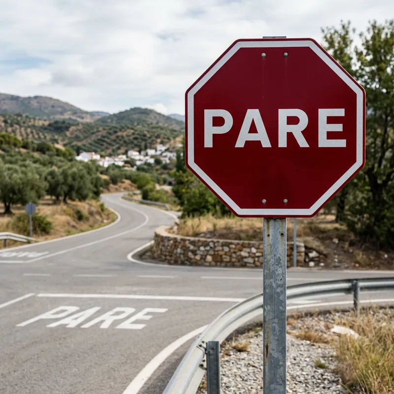 Spanish PARE Stop Sign - Reflective Traffic Sign Spanish PARE Stop Sign - Reflective Traffic Sign