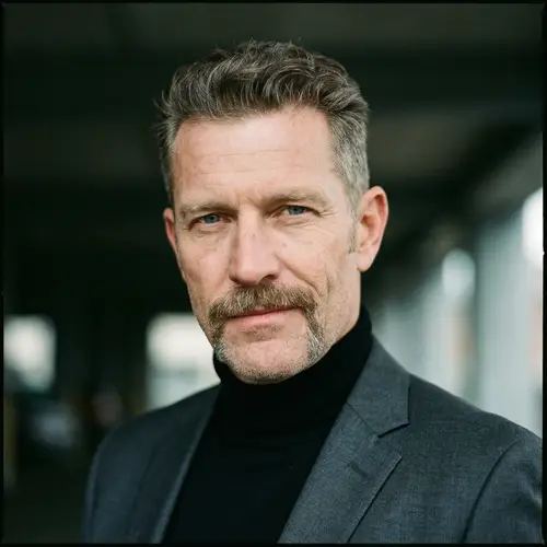 Sophisticated Middle-Aged Caucasian Man with Grizzled Look