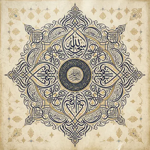 Exquisite 4k Calligraphy Patterns - Symmetrical & Harmonious Designs