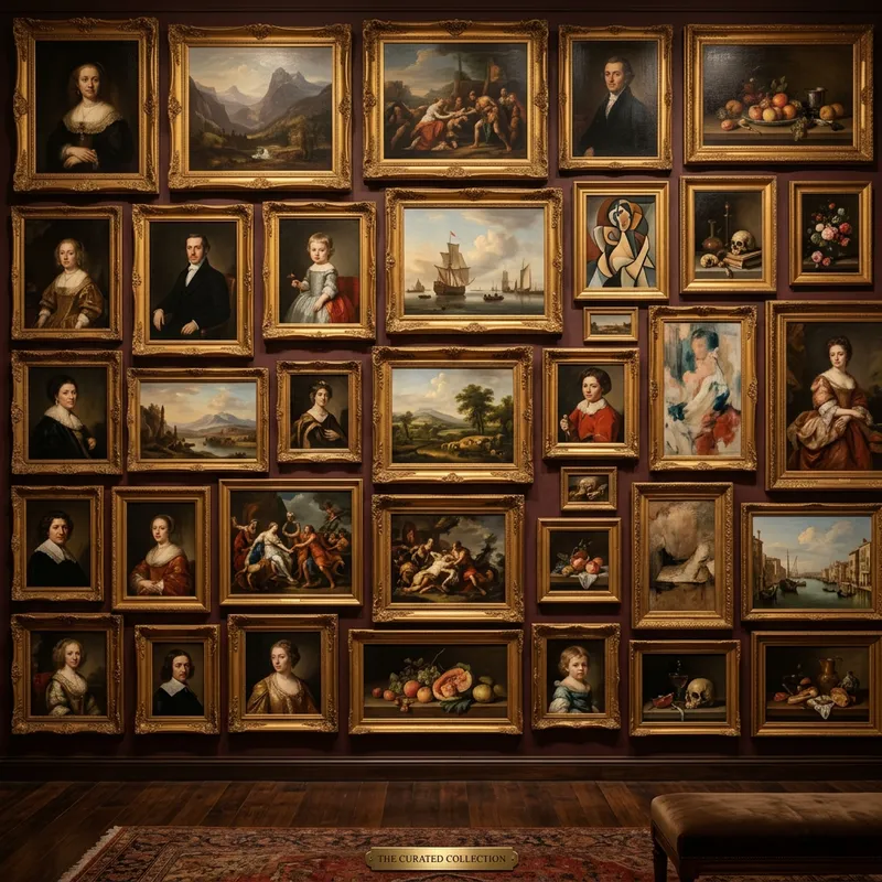 Create an Artistic Collage with Traditional Paintings