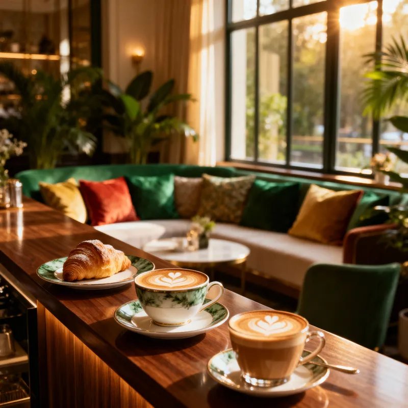Luxurious Modern Coffee Shop Interior