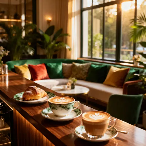 Luxurious Modern Coffee Shop Interior