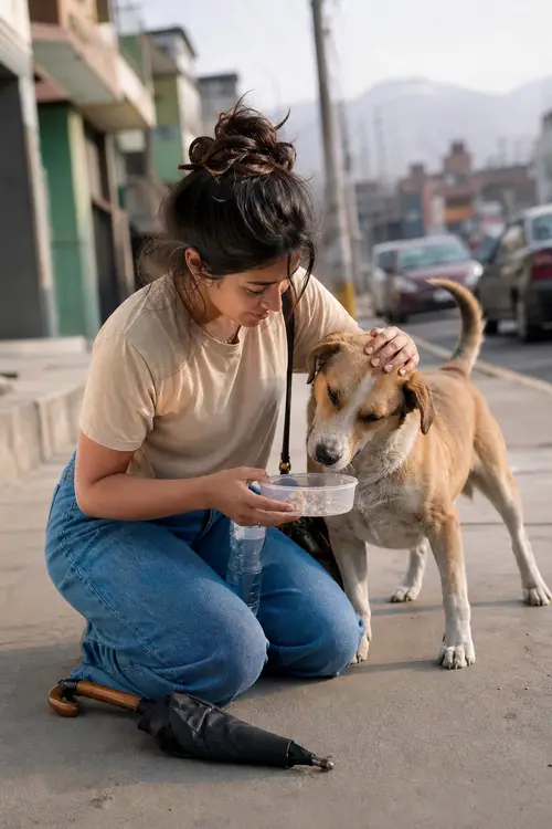 Heartwarming Dog Rescue Moment in Lima, Peru
