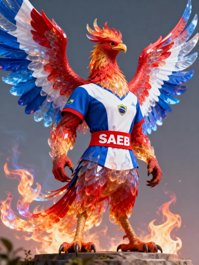 Majestic Phoenix Mascot for SAEB in Alagoas Majestic Phoenix Mascot for SAEB in Alagoas