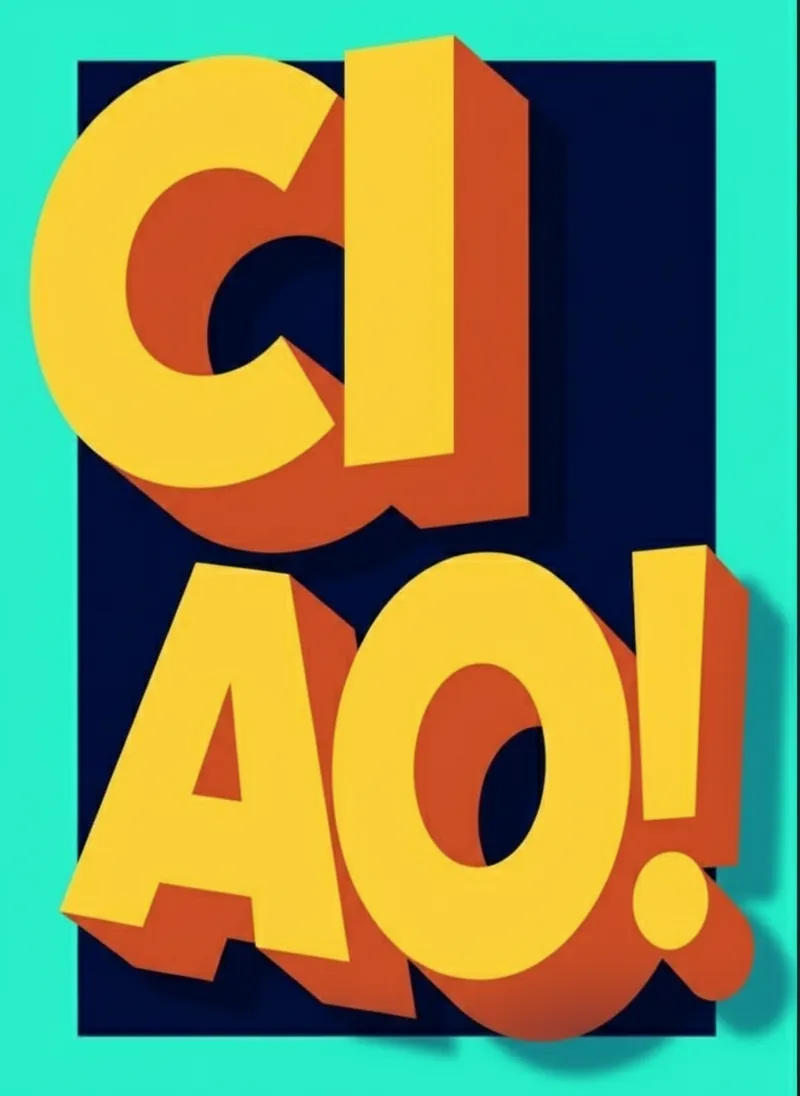 Ciao! Stylish Design with Text Change Ciao! Stylish Design with Text Change