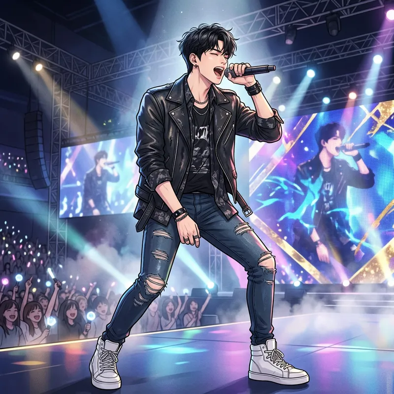 Jungkook: Talented South Korean Singer Live on Stage