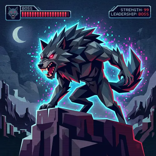 Boss Lycanthropy Illustration | Retro Video Game Inspired Art