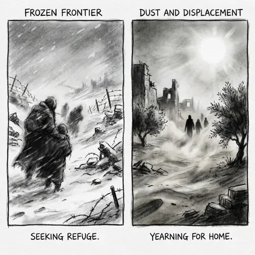 Cuban Human Rights Violations in Conflicts: Charcoal Drawings