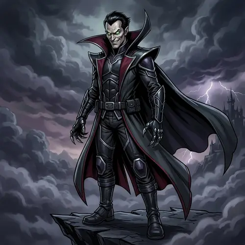 Malevolent Super Villain Character Depiction