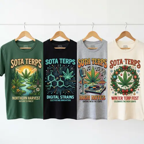 Creative Custom-Designed T-Shirts for Sota Terps Cannabis Company