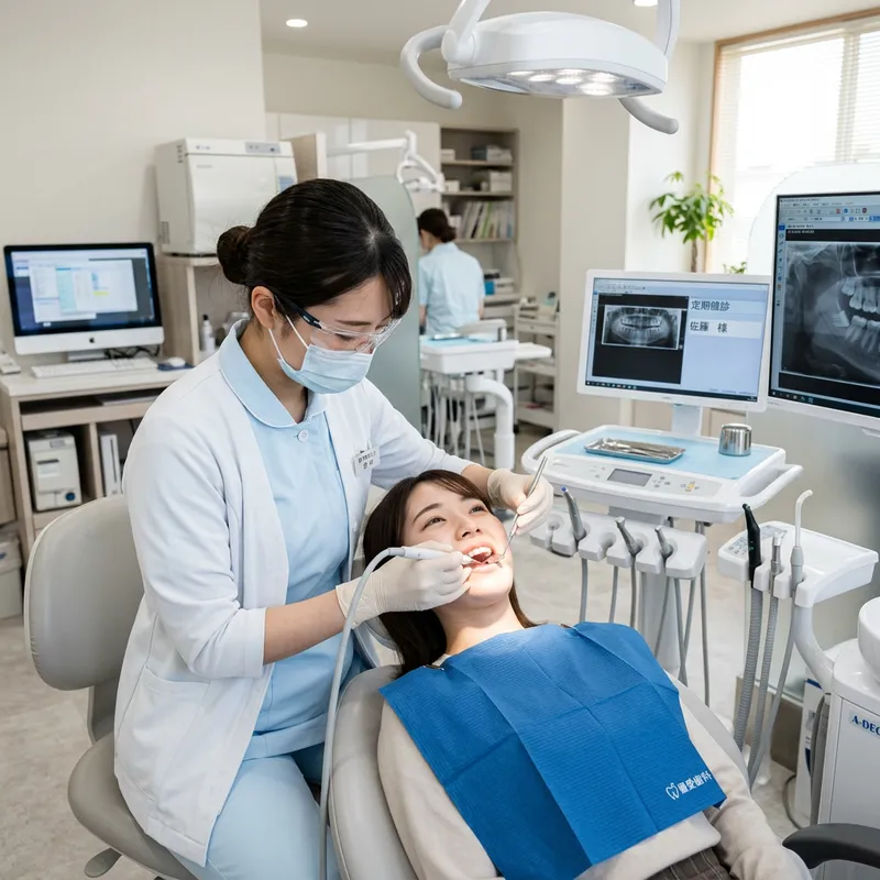 Japanese Dental Hygienist - Expert Oral Care in Modern Clinic