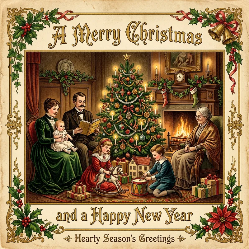 Victorian Style Christmas Cards Victorian Style Christmas Cards