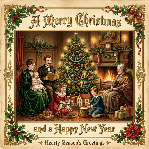 Victorian Style Christmas Cards