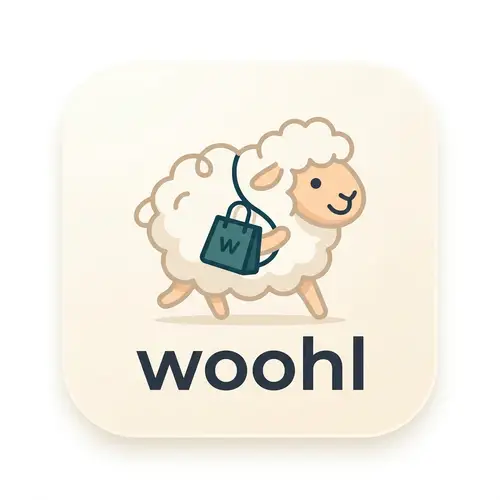 Unique Minimal Mascot for Woohl E-commerce Brand