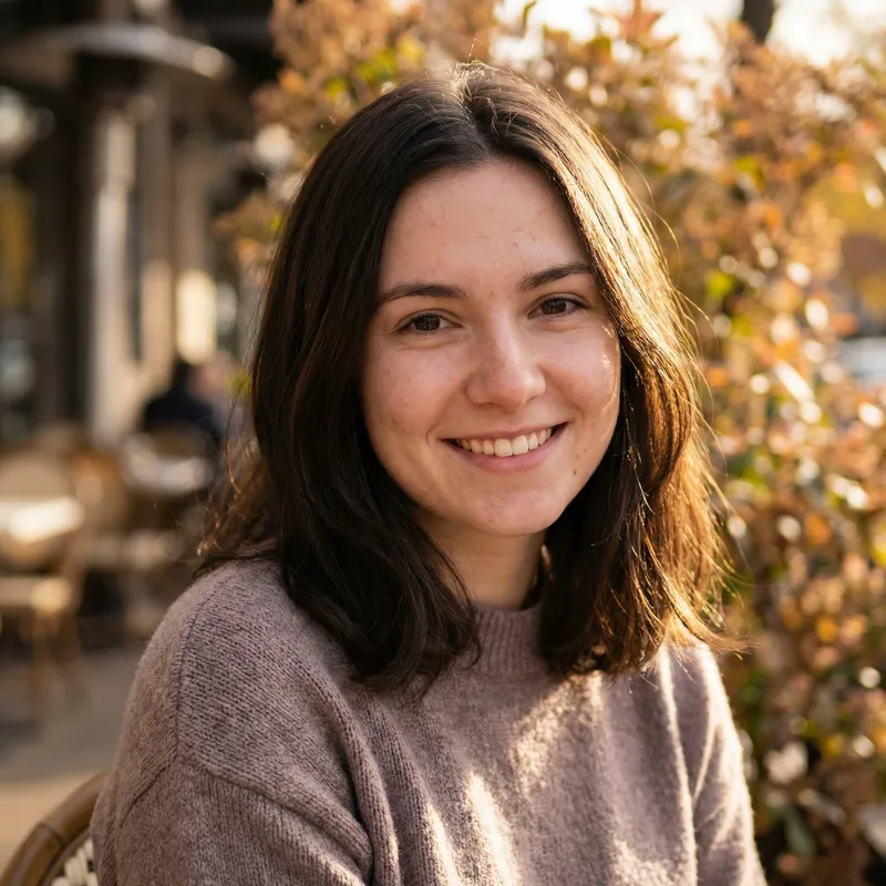 Realistic Portrait of a Young Woman with Asian Features