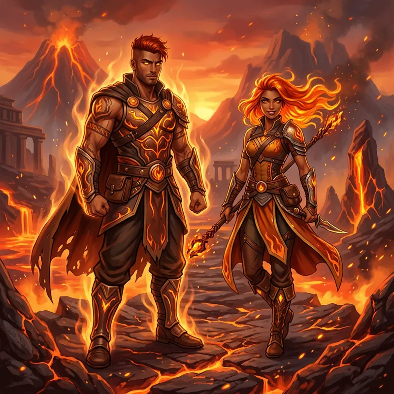 Sizzling Male and Female Characters | Fantastical Art Sizzling Male and Female Characters | Fantastical Art