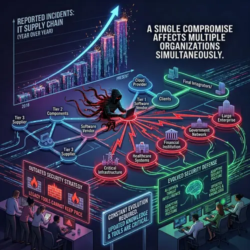 Rise of Cyber Attacks: A Threat to Supply Chains and IT Security