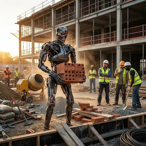 T8000 Robot at Construction Site | Superior Strength Displayed