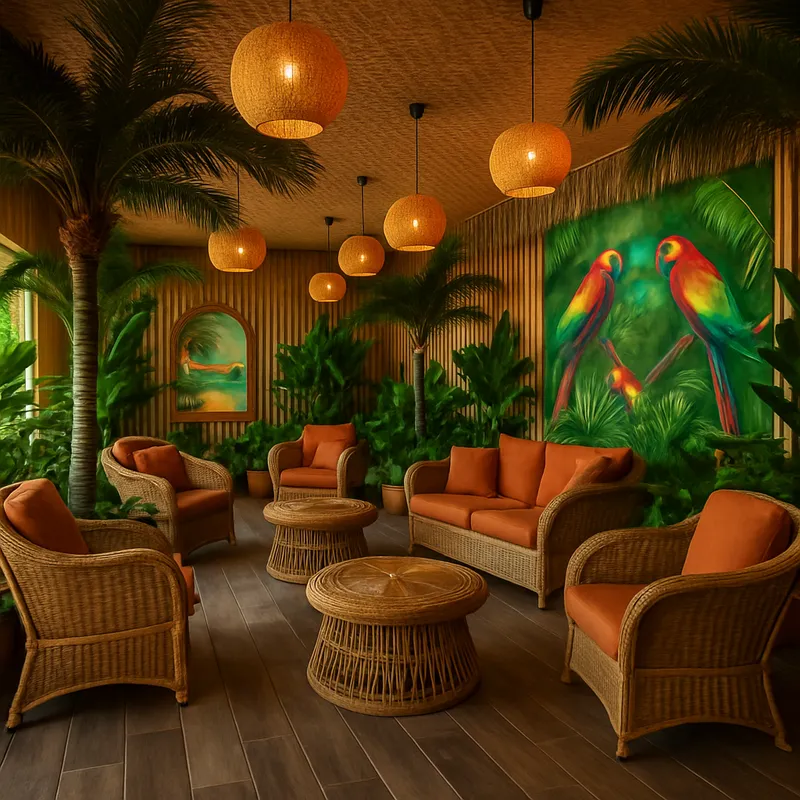 Tropical Lounge Bar Decor Ideas