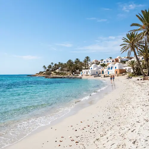 Beautiful Landscape of Djerba, Mediterranean Island - Tunisia