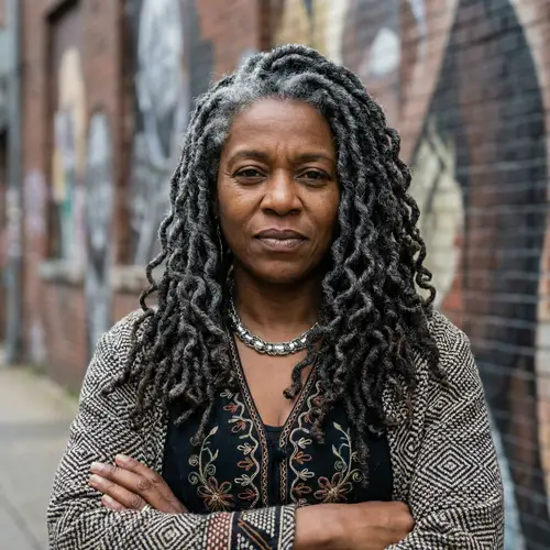 Empowering Black Woman in 40s with Striking Locs