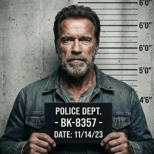 Rugged Middle-Aged Man Mugshot