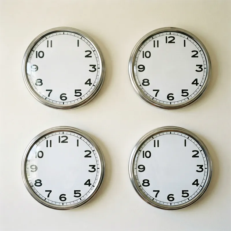 Modern Blank Wall Clocks Set | Contemporary Minimalist Design