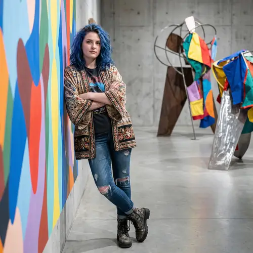 Modern Aesthetic Caucasian Girl | Eclectic Style Image