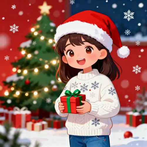 Create Your Own Christmas Girl Artwork