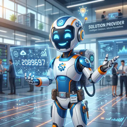 Smart Solution Provider Mascot Design