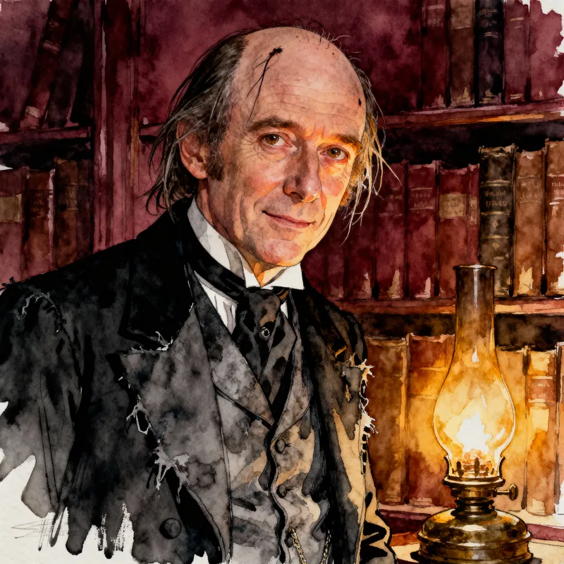 Victorian Butler Portrait: Chris Elliott Inspired Art