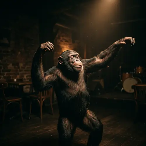 Monkey Dancing in the Dark: A Joyful Display