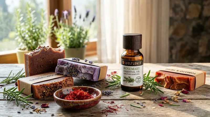 Soulflower Rosemary Essential Oil & Handmade Soaps