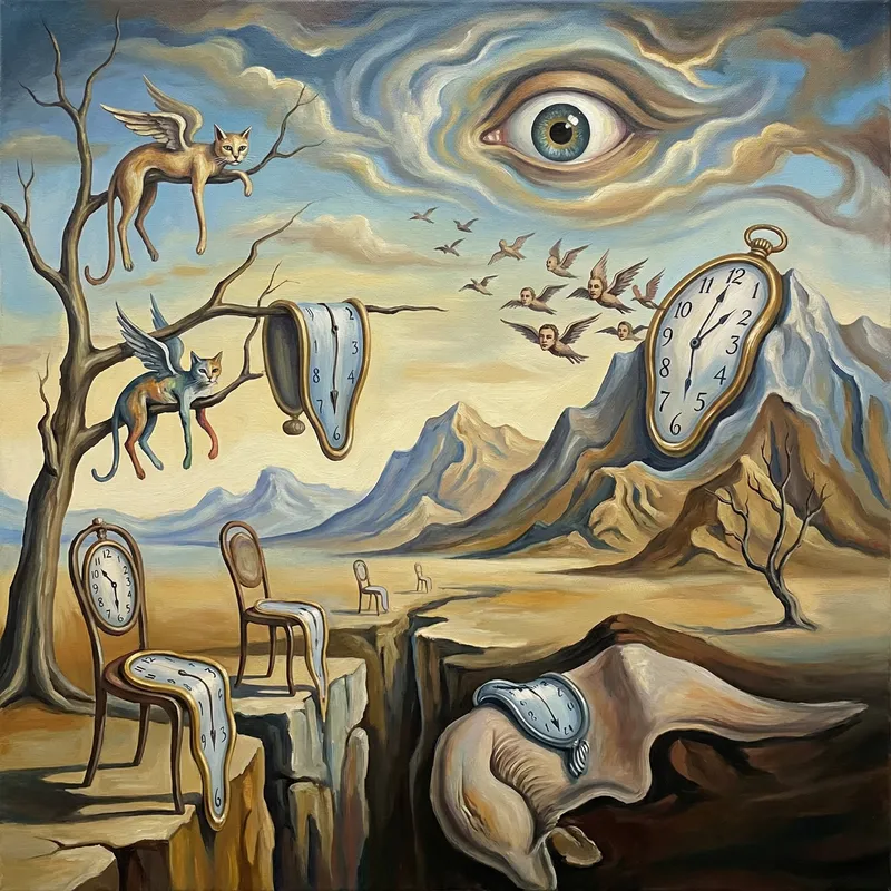 Surrealist Landscape in Dali Style - Art Collection