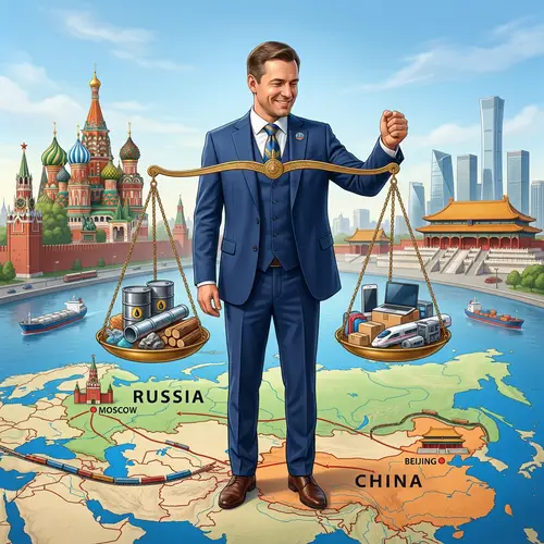 Trade Mediator Between Russia and China: Illustrating Mutual Benefit