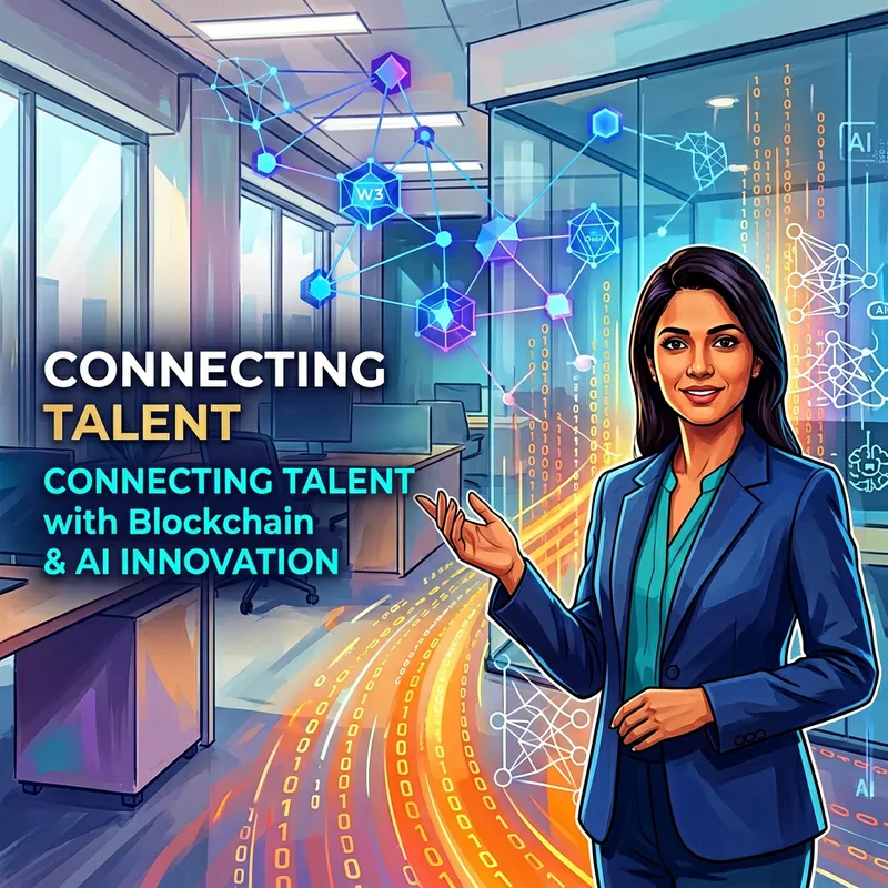 Web3 Recruitment Banner - Professional Businesswoman