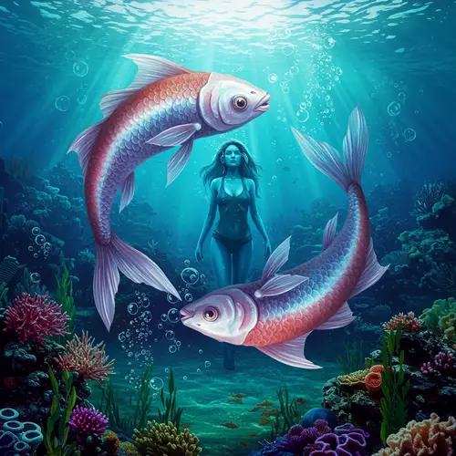 Mystical Pisces Zodiac Art for EDM Lovers